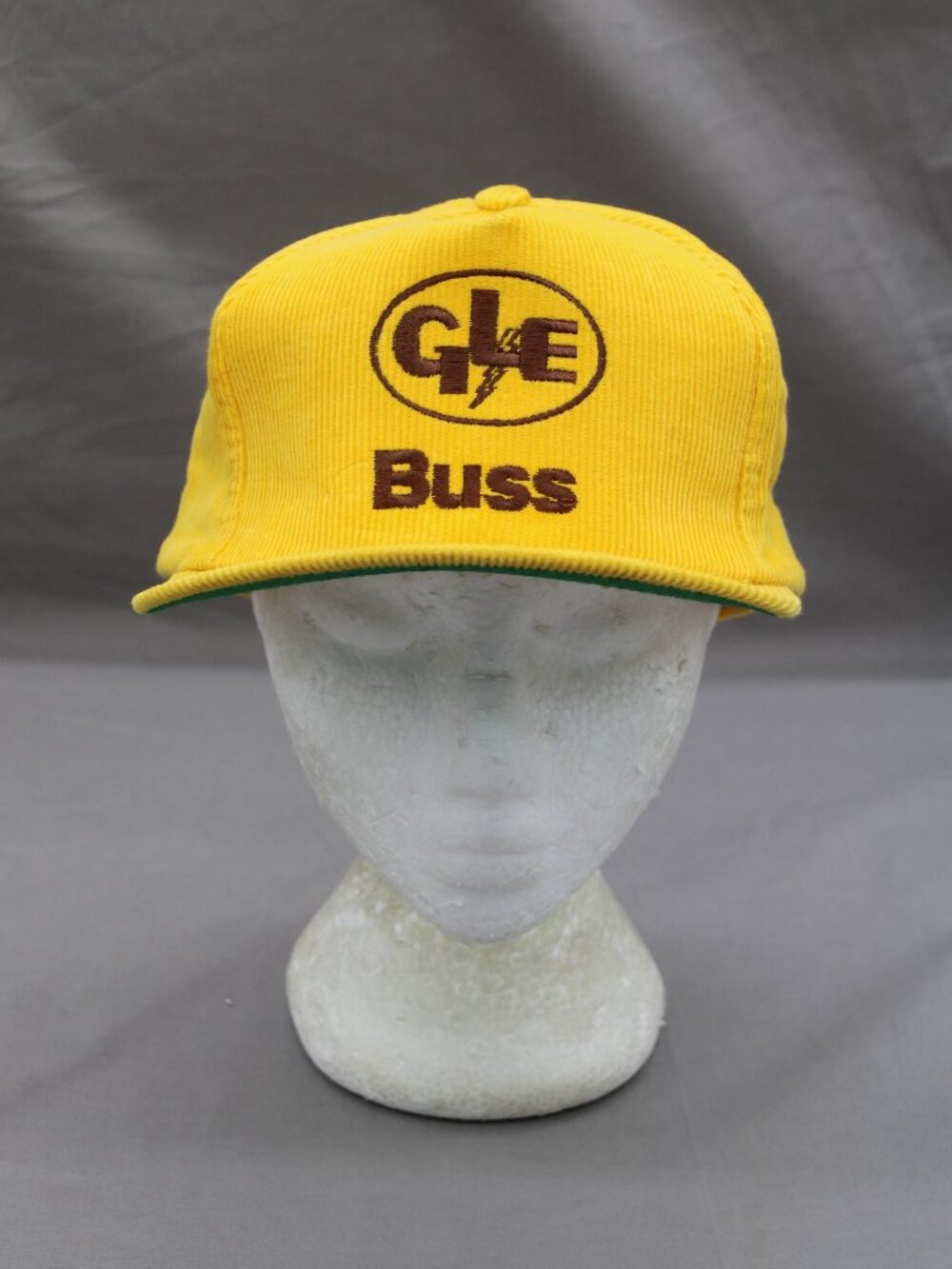 Vintage Corduroy Hat - GLE Buss - Adult Snapback